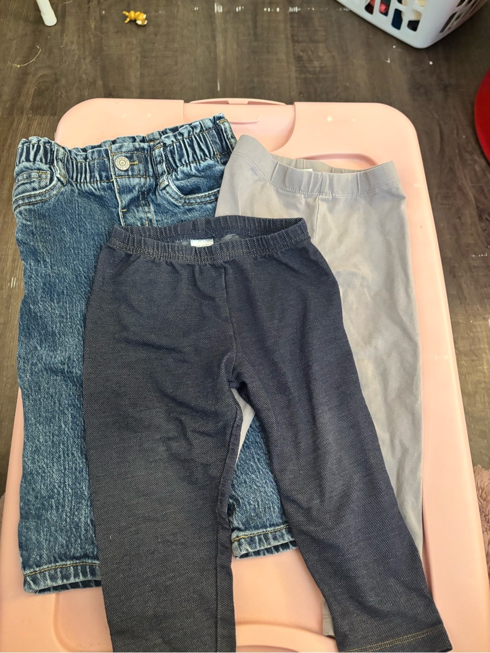 Cat & Jack 3-Pack Kids Bottoms - Denim Blue, Navy, Light Gray